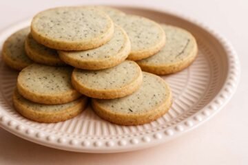 Shortbread cookies earl grey