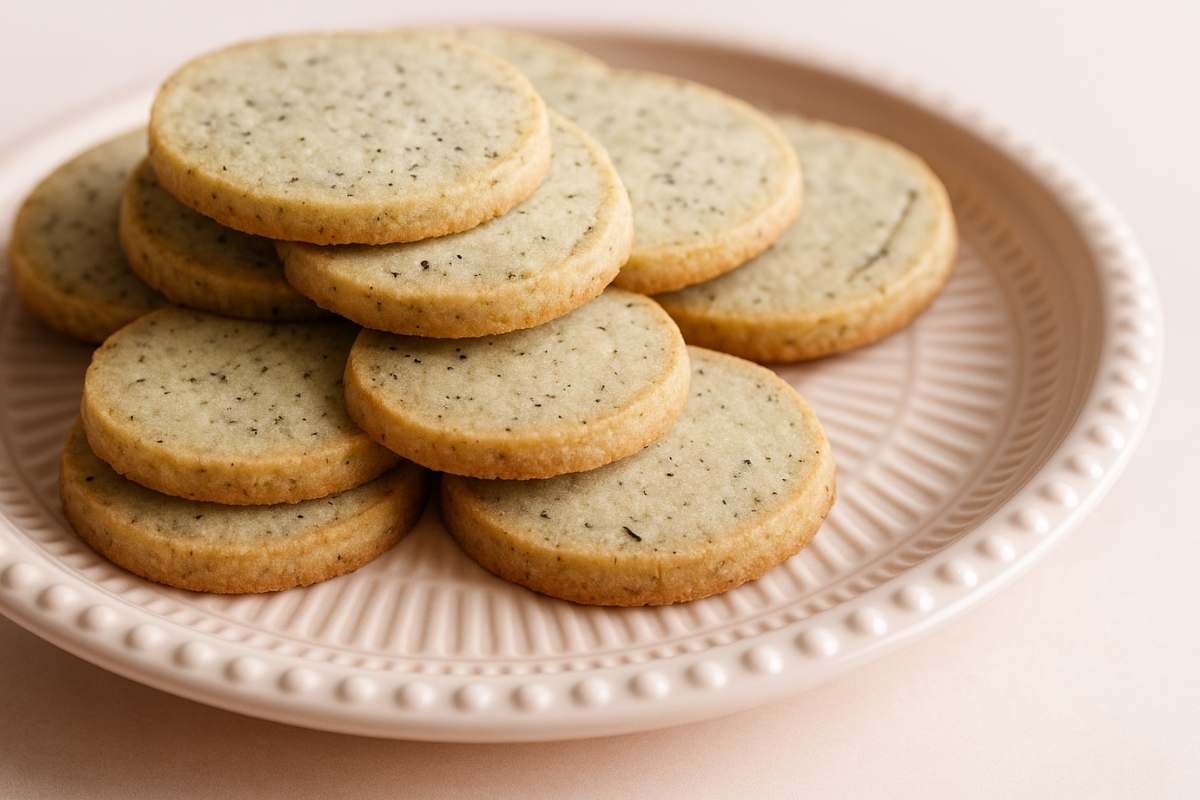 Shortbread cookies earl grey