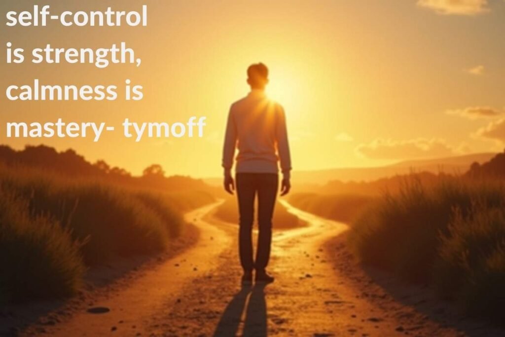 Self Control is Strength, Calmness is Mastery– Tymoff