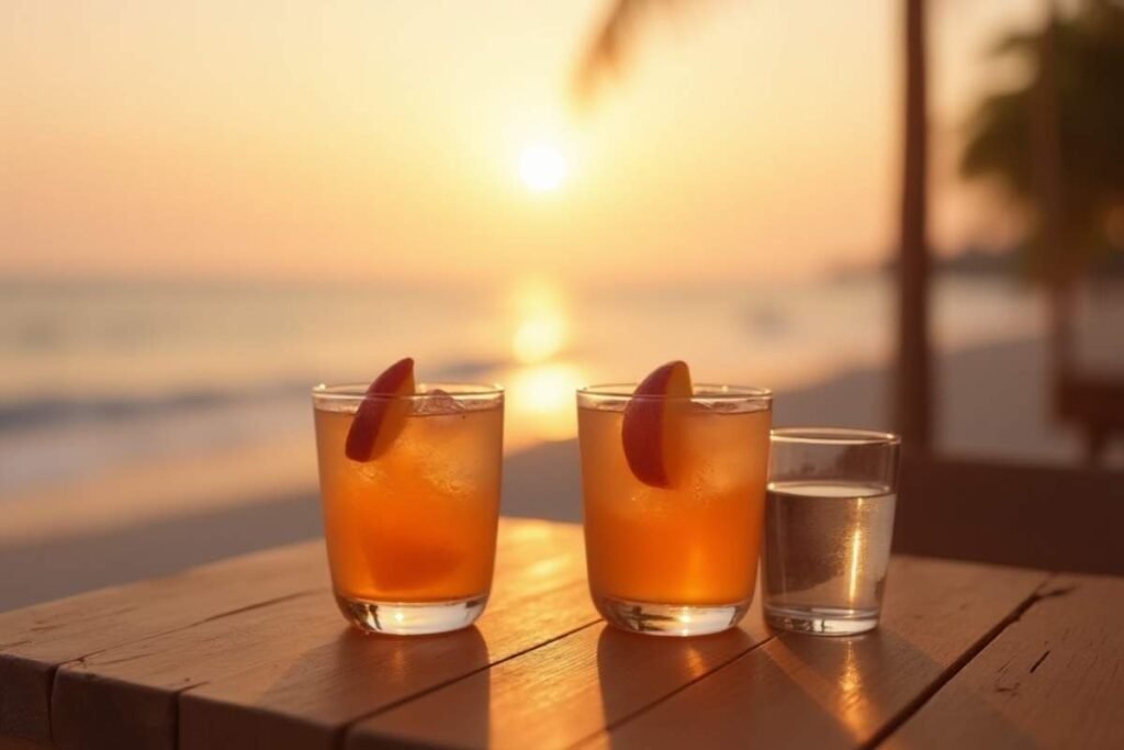 Peach on the Beach Drink