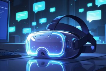 Allthefallen VR anime headset with neon glow