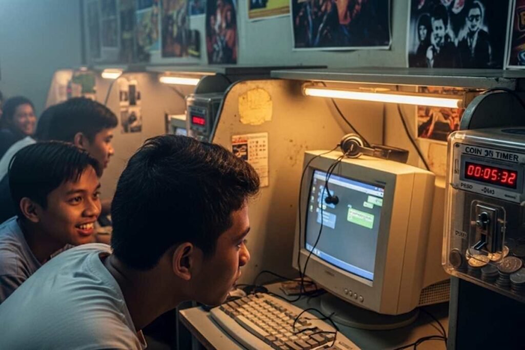 Pasonet coin operated internet booth in the Philippines.